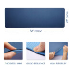 Anti-tear Eco-friendly TPE Double Layered Yoga Mat Platinum Sports