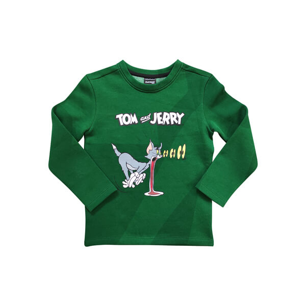 Platinum sports Kids winter clothing’s Set Green (Sweat shirt and sweat pant Boys)