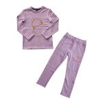 Platinum sports Kids winter clothing’s Set Lilac (Sweat shirt and sweat pant Girls)