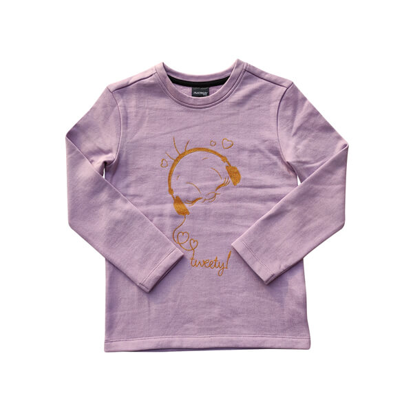 Platinum sports Kids winter clothing’s Set Lilac (Sweat shirt and sweat pant Girls)