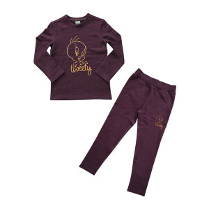 Platinum Sports Kids Winter Clothing’s Set Grape (Sweat shirt and sweat pant Girls)