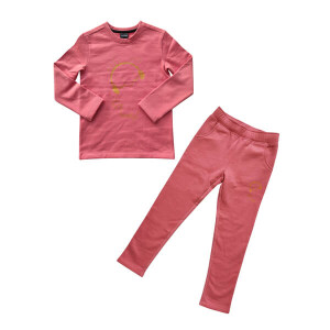Platinum Sports Kids Winter Clothing’s Set Blush Pink (Sweat shirt and sweat pant Girls)