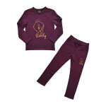 Platinum Sports Kids Winter Clothing’s Set Wine (Sweat shirt and sweat pant Girls)