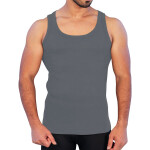 Men’s Ribbed Vest Platinum Sports