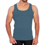 Men’s Ribbed Vest Platinum Sports