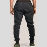 Men’s Heavy Duty Jogger Black With Neon Green