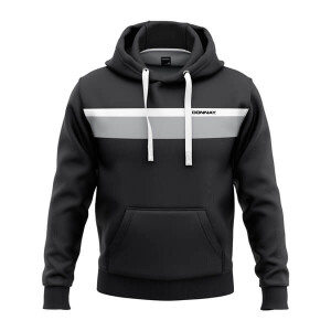 Men’s Regular Fit Stripe Hoodie Black