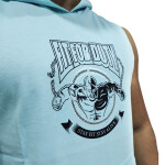 Men’s Sleeveless Workout Hoodie Sky