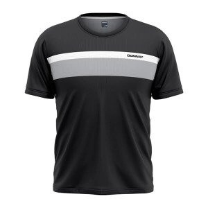 Men’s Regular Fit Two Color Stripe T-Shirt Black