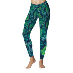 Be Fit Sports Legging Neon Palm Design